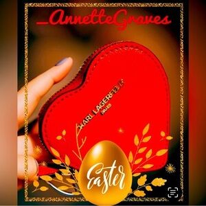 Karl Lagerfeld Vibrant Red Heart Coin Pouch